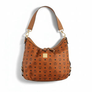 MCM Aren Hobo in Visetos Coated Canvas - Cognac